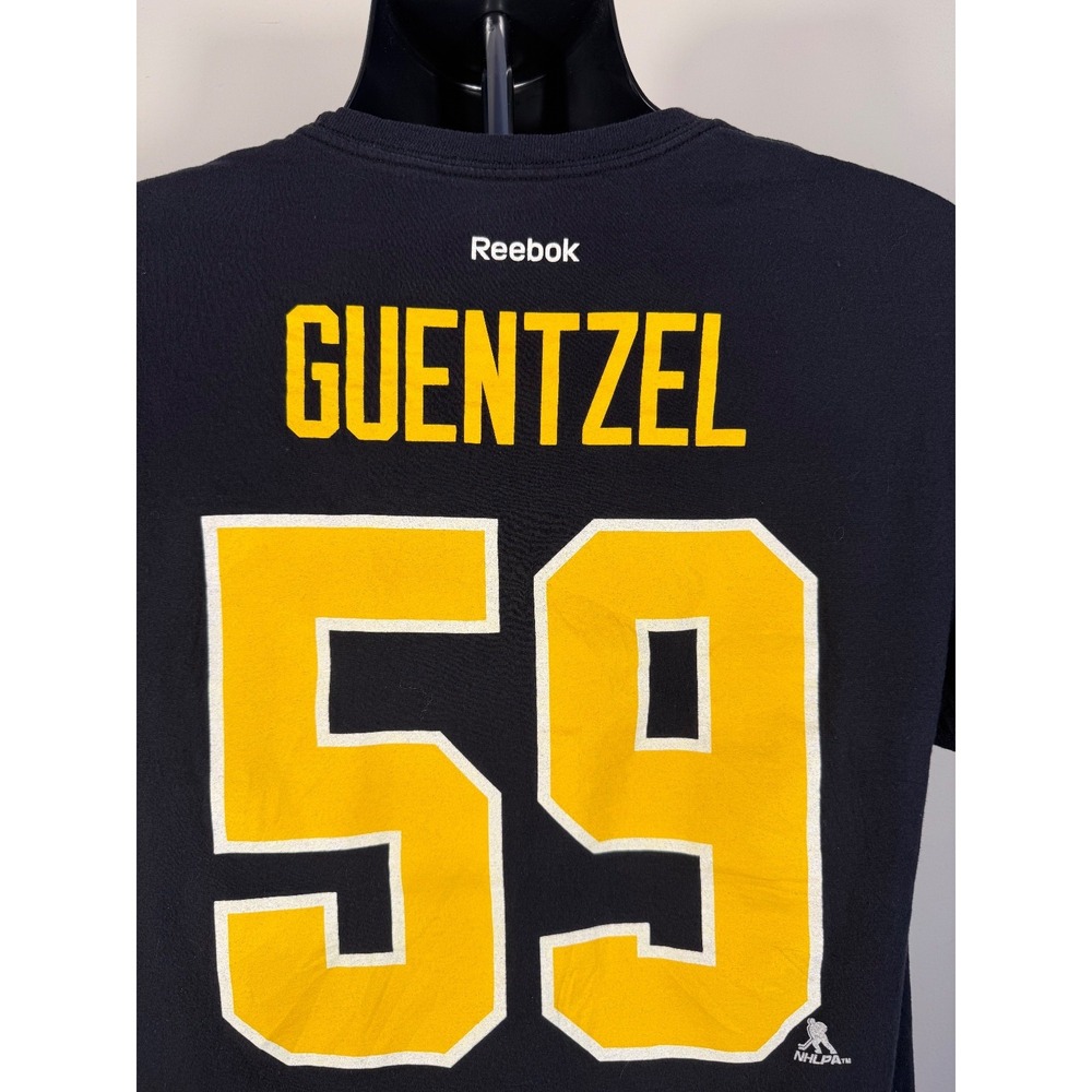 Reebok Pittsburgh Penguins Jake Guentzel #59 Black NHL T-Shirt Mens Medium